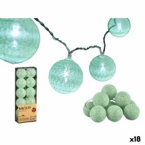 Guirlande de boules LED Menthe Ø 6 cm 2 m (18 Unités)