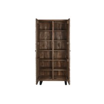 Armoire Home ESPRIT bois de teck Fibres de coco 85 X 40 X 185 cm