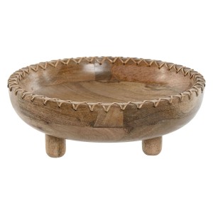 Centerpiece Home ESPRIT Natural Mango wood Colonial 25 x 25 x 9 cm