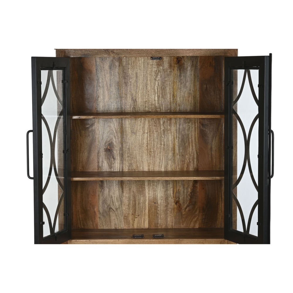 Display Stand Home ESPRIT Black Natural Iron Mango wood 100 X 40 X 200 cm