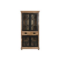 Display Stand Home ESPRIT Black Natural Iron Mango wood 100 X 40 X 200 cm