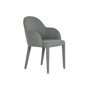 Chaise de Salle à Manger Home ESPRIT Gris Polyester Métal 59 X 63 X 86 cm