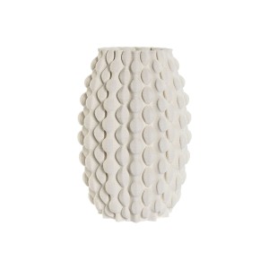 Vase Home ESPRIT Blanc Grès Moderne 17 X 17,5 X 28 cm