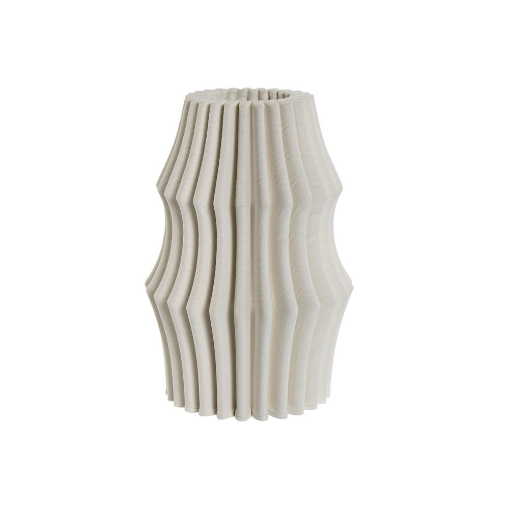 Vase Home ESPRIT Blanc Grès Moderne 15 x 15 x 22,5 cm