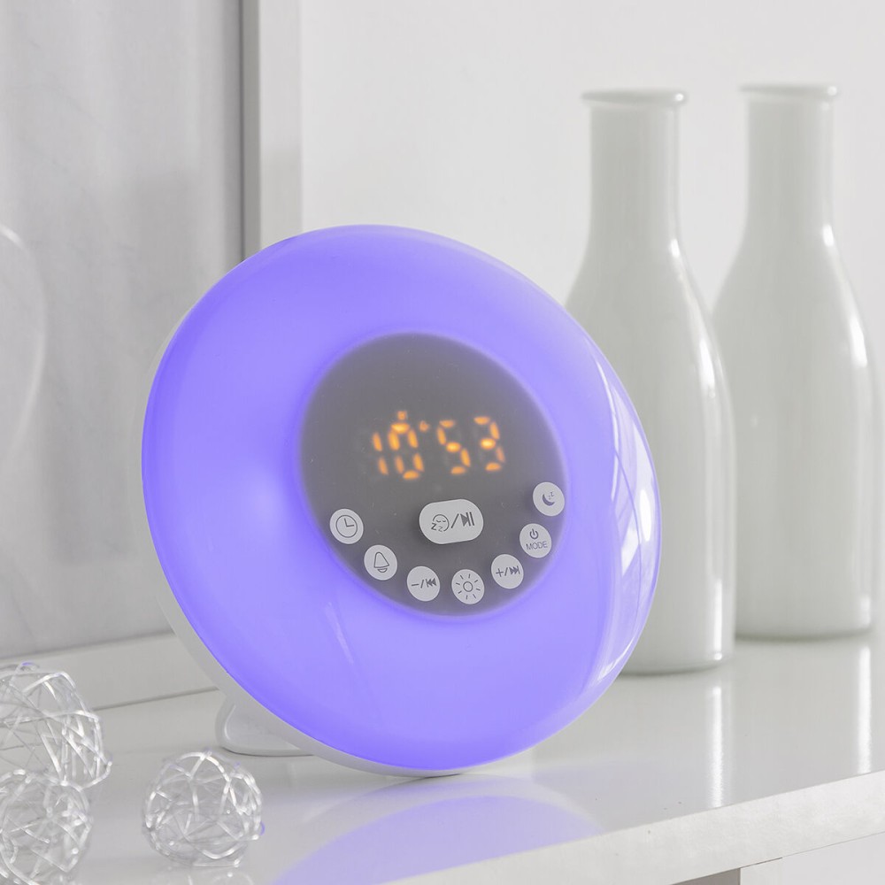 Réveil matin rechargeable avec enceinte Sunrilk InnovaGoods