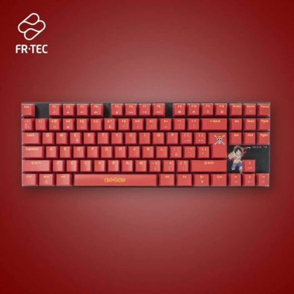 Tastatur mit Maus FR-TEC OP4001 QWERTY Burgunderrot