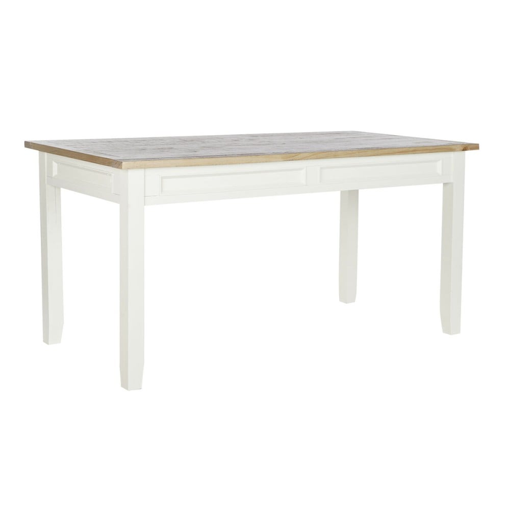 Table de Salle à Manger DKD Home Decor Marron Beige Bois de paulownia 160 x 80 x 79 cm