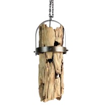 Ceiling Light Home ESPRIT Iron Teak 160 x 30 x 40 cm