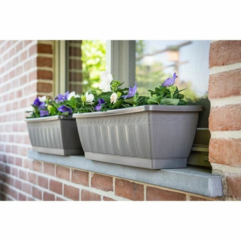 Jardinière auto-arrosante Garden ID Anthracite 60 cm