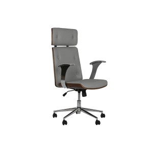 Office Chair with Headrest Home ESPRIT Beige Ivory