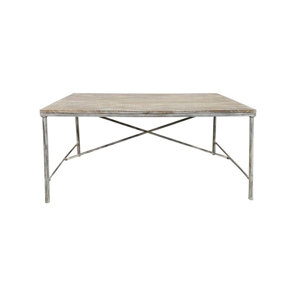 Table de Salle à Manger Home ESPRIT Blanc Fer Bois de manguier 160 X 90 X 80 cm