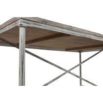 Table de Salle à Manger Home ESPRIT Blanc Fer Bois de manguier 160 X 90 X 80 cm