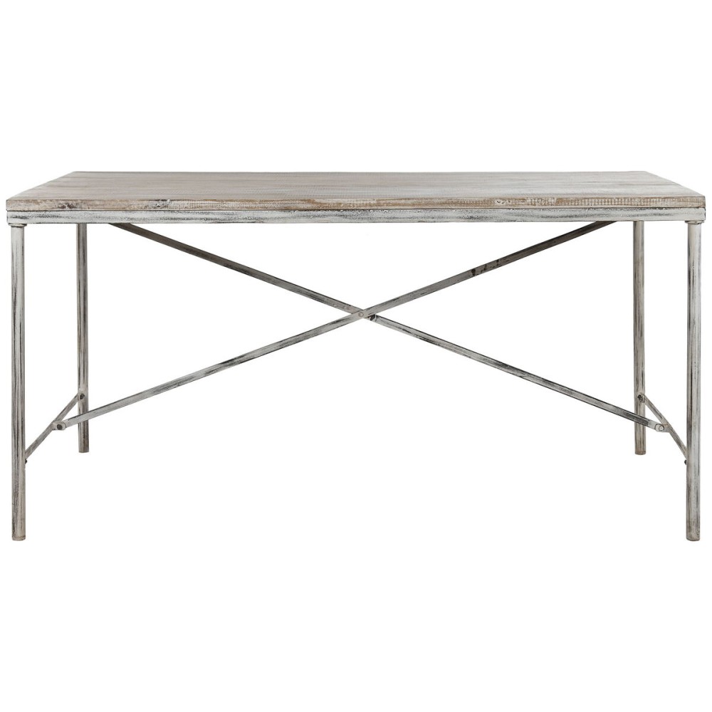 Dining Table Home ESPRIT White Iron Mango wood 160 X 90 X 80 cm