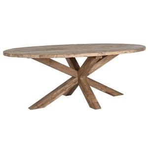 Table de Salle à Manger Home ESPRIT bois de teck 220 X 120 X 78 cm