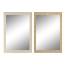 Miroir mural Home ESPRIT Marron Naturel Scandi 93,5 X 2,5 X 134 cm (2 Unités)