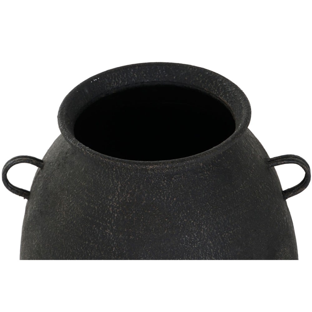 Vase Home ESPRIT Schwarz Metall 34,5 x 34,5 x 57 cm