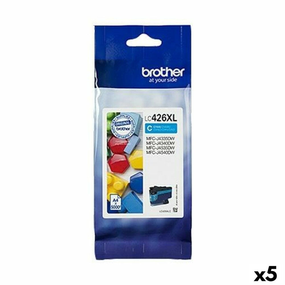 Original Ink Cartridge Brother MFC-J4340DW J4540DWXL J4540DW Cyan (5 Units)