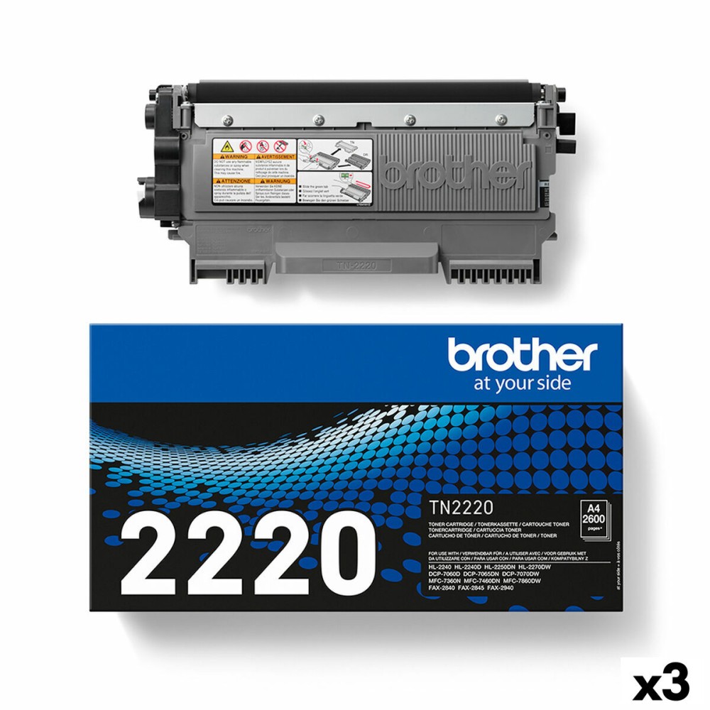 Original Toner Brother HL2240D/2250DN/2270DW Schwarz (3 Stück)