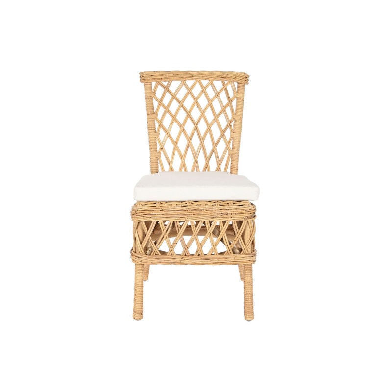 Chair DKD Home Decor White Natural 45 x 55 x 85 cm 45 x 55 x 90 cm 47 x 58 x 90 cm