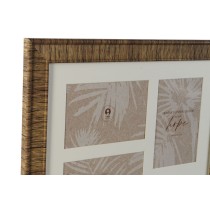 Cadre photo Home ESPRIT Marron Beige Naturel Ivoire Verre polystyrène Scandinave 34 X 2 X 38 cm (4 Unités)