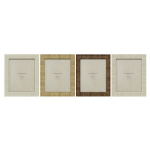 Cadre photo Home ESPRIT Beige Naturel Verre polystyrène Scandinave 25,5 X 2 X 30,5 cm (4 Unités)