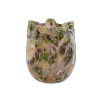 Vase Home ESPRIT Multicouleur Verre Moderne 18 x 18 x 21,5 cm