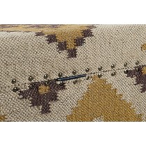 Chest Home ESPRIT Beige Mustard Cotton 120 x 40 x 45 cm