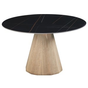 Table de Salle à Manger Home ESPRIT Céramique Bois MDF 120 x 120 x 75 cm