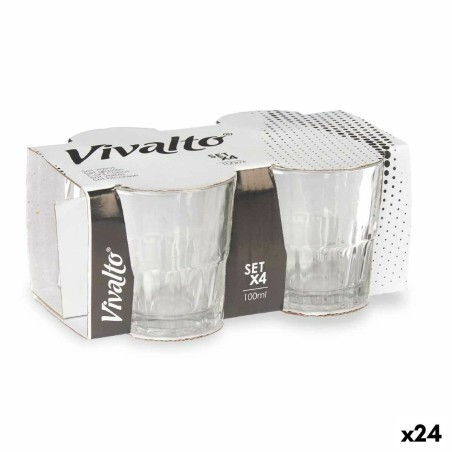 Glass Vivalto RYG5041 Transparent Glass 100 ml Coffee (24 Units)