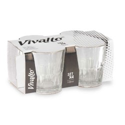 Trinkglas Vivalto RYG5041 Durchsichtig Glas 100 ml Kaffee (24 Stück)