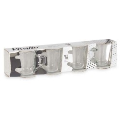 Piece Coffee Cup Set Vivalto RYG2046 Transparent Glass 80 ml (24 Units)