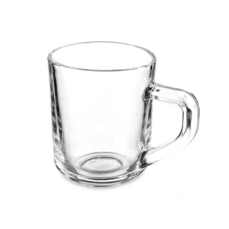 Piece Coffee Cup Set Vivalto RYG2046 Transparent Glass 80 ml (24 Units)