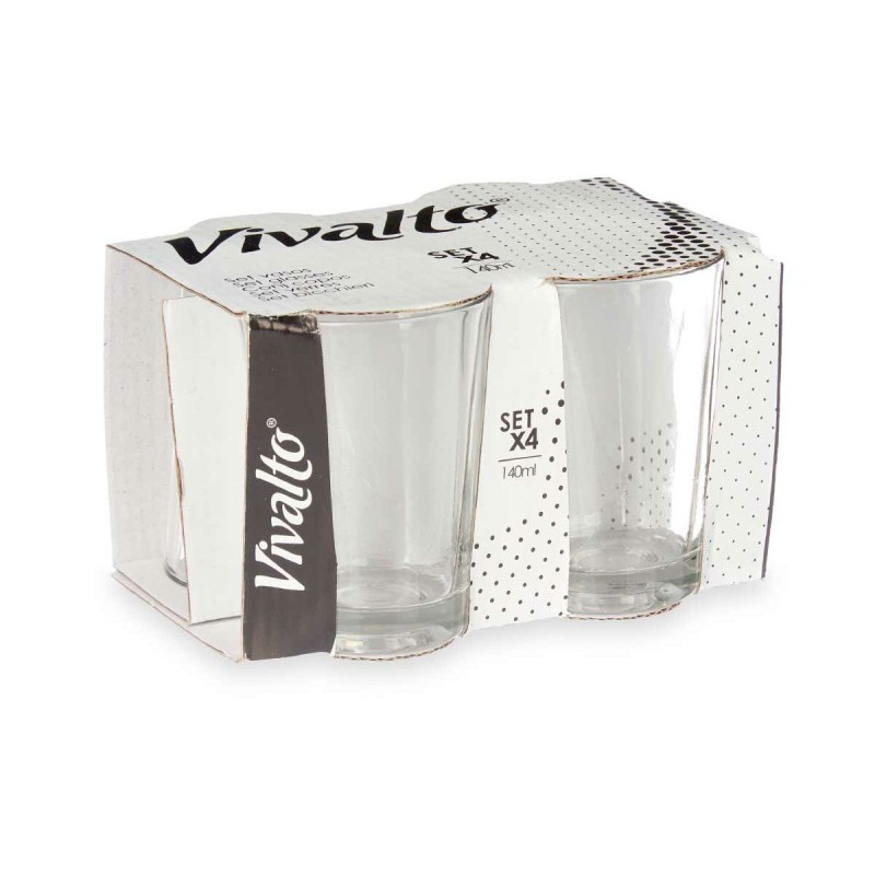 Glass Vivalto RYG2047 Transparent Glass 140 ml Coffee (24 Units)