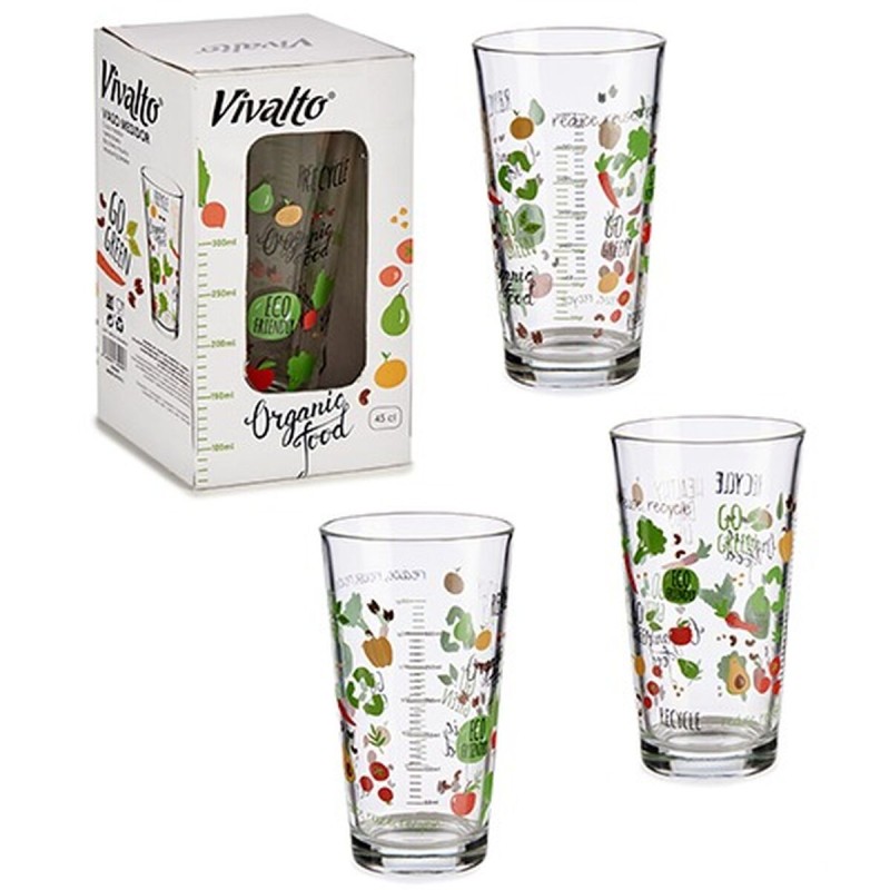 Pot mesureur Vivalto Organic verre 456 ml (36 Unités)