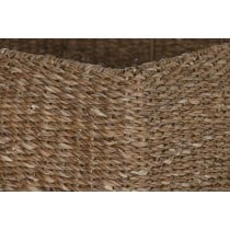 Set de pots de fleurs Home ESPRIT Naturel Métal Fibre naturelle 40 x 40 x 70 cm (3 Pièces)