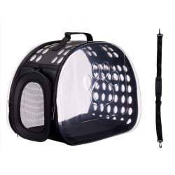 Cage de Transport Noir Plastique 43 x 20 x 33 cm (4 Unités)