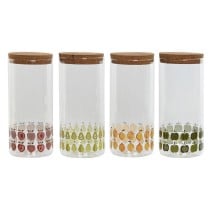 Tin Home ESPRIT Yellow Green Natural Cork Silicone Borosilicate Glass Shabby Chic 1,4 L (4 Units)