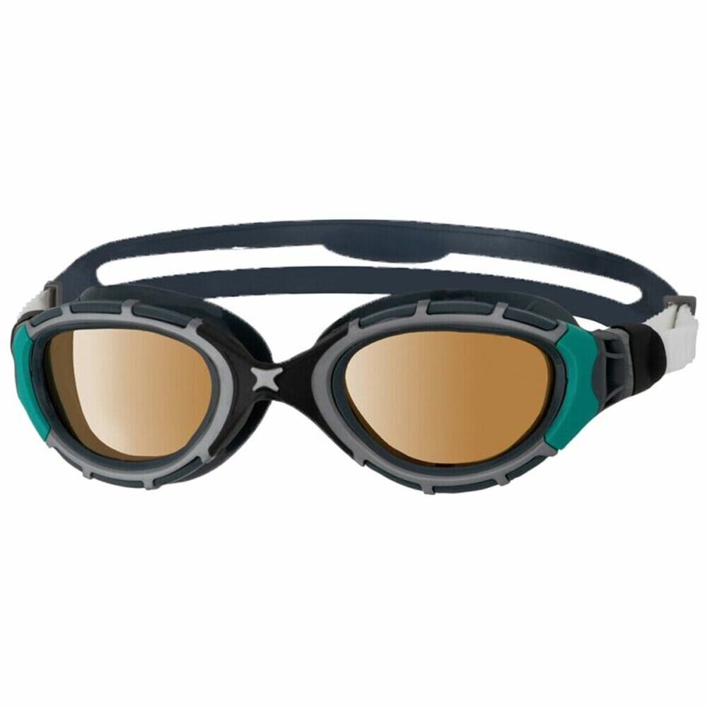 Kinder-Schwimmbrille Zoggs Predator Flex Polarized Schwarz klein