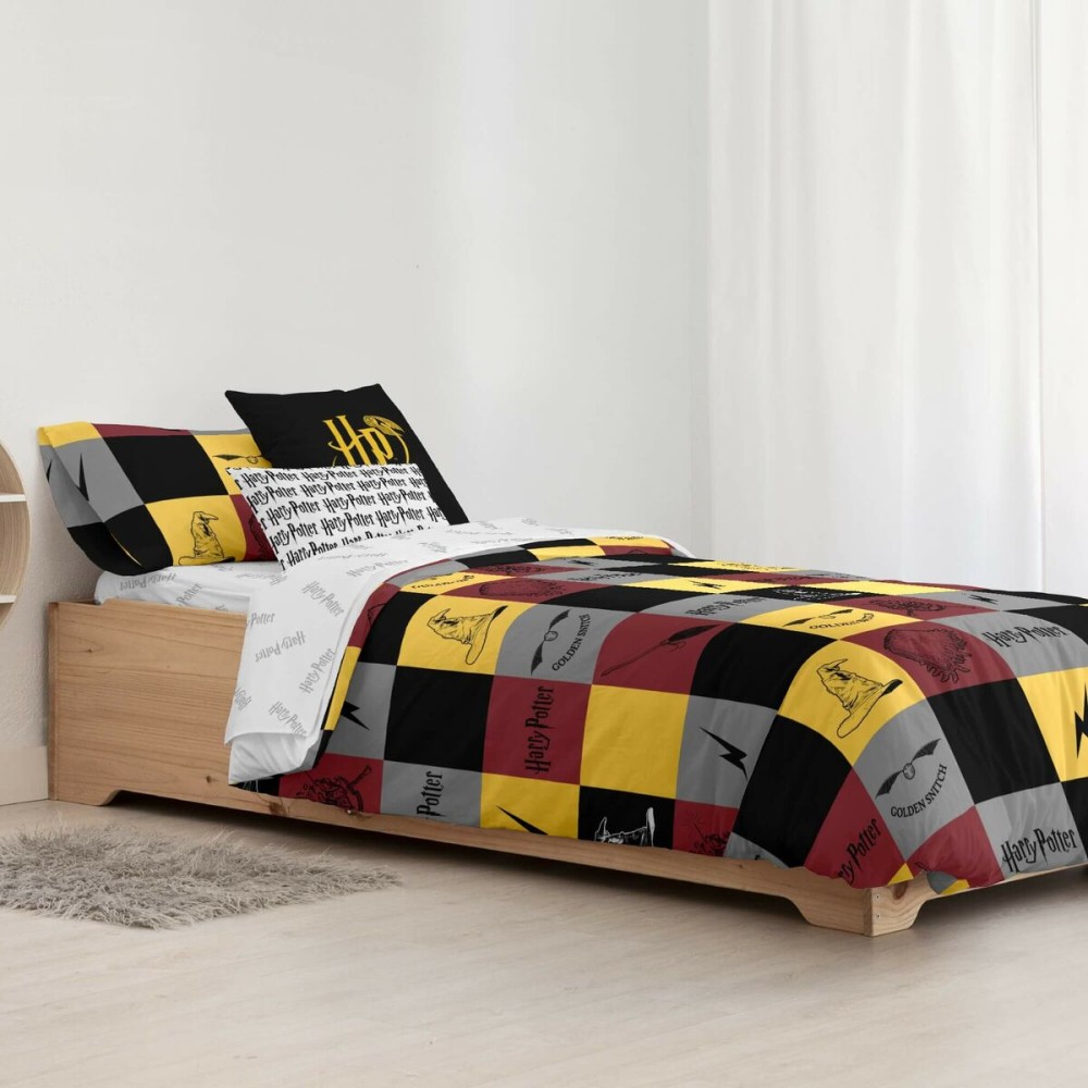 Housse de Couette Harry Potter Hogwarts 140 x 200 cm Lit 1 persone