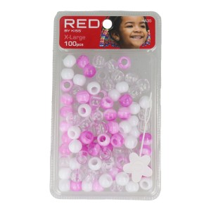 Perles Red Kiss Kiss Xl Blanc Rose 100 Pièces