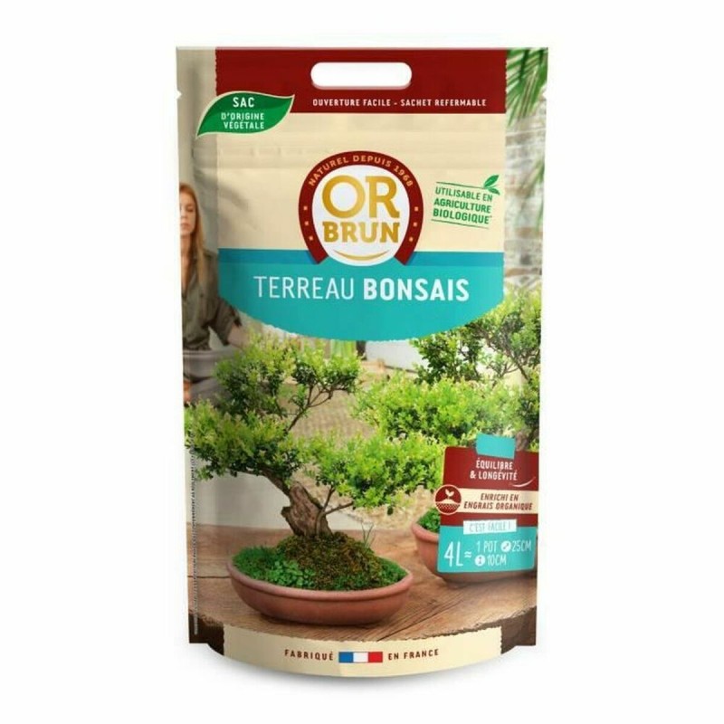 Terreau d'empotage OR BRUN Gold Brown Bonsai 4 L