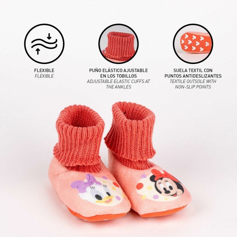 Chaussons Minnie Mouse Rose