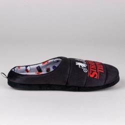 House Slippers Stranger Things Black