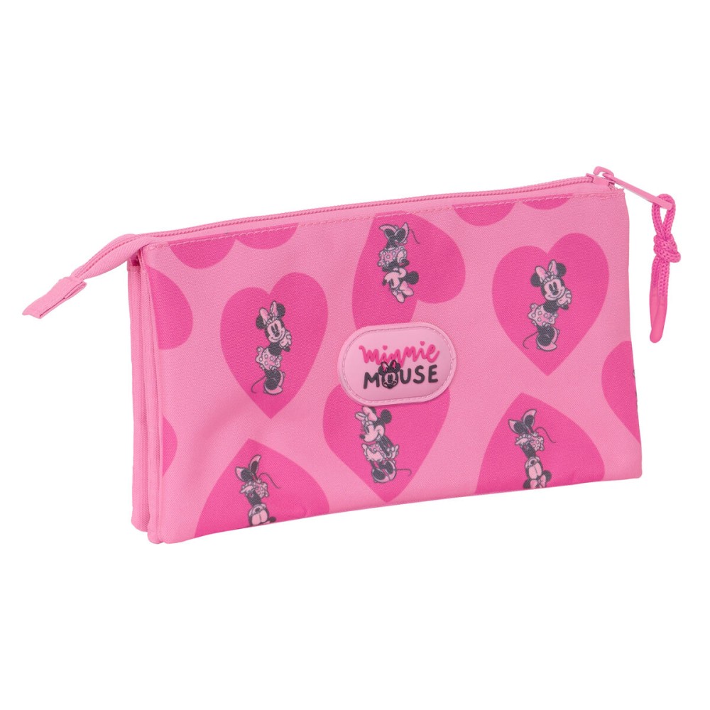 Double Carry-all Minnie Mouse Loving Pink 22 x 12 x 3 cm