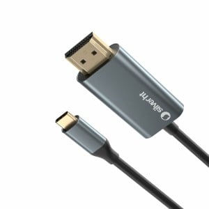 USB-C to HDMI Cable Silver HT LOGAN Black