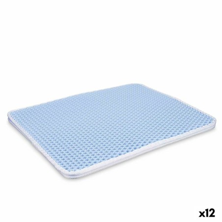 Tapis de Litière pour Chat Bleu 50 x 40 x 1,5 cm (12 Unités)