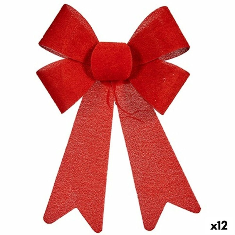 Lien Décorations de Noël Rouge PVC 16 x 24 x 4 cm (12 Unités)