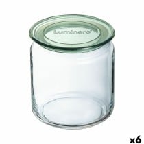 Bocal Luminarc Pure Jar Vert verre 750 ml (6 Unités)