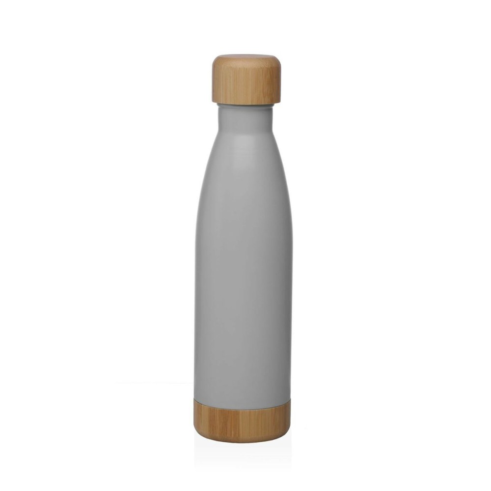 Water bottle Versa Grey Steel 500 ml 7 x 27 x 7 cm