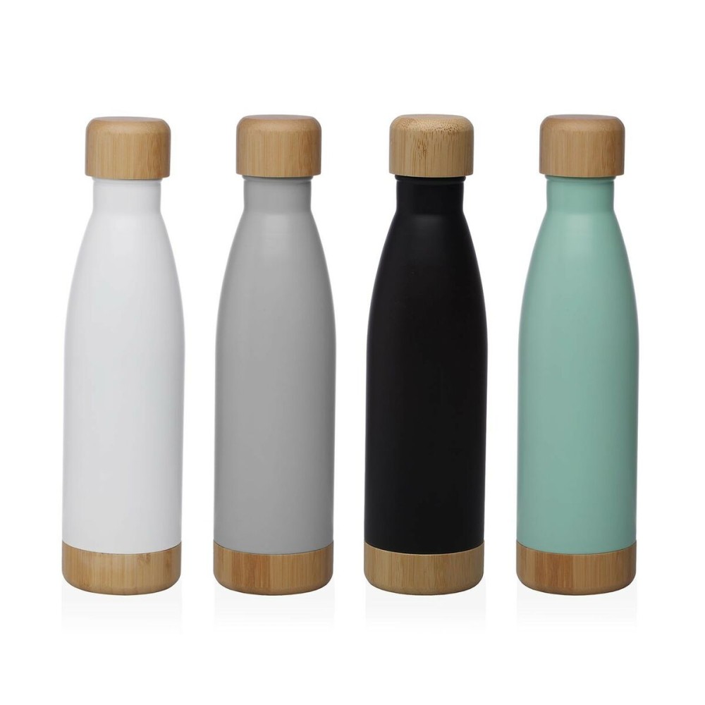 Water bottle Versa Grey Steel 500 ml 7 x 27 x 7 cm